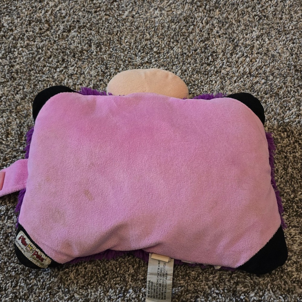 Pillow Pets Pee-Wees 2010 Ladybug Plush Purple Pink Polka Dot Small Limited Ed - Picture 8 of 10